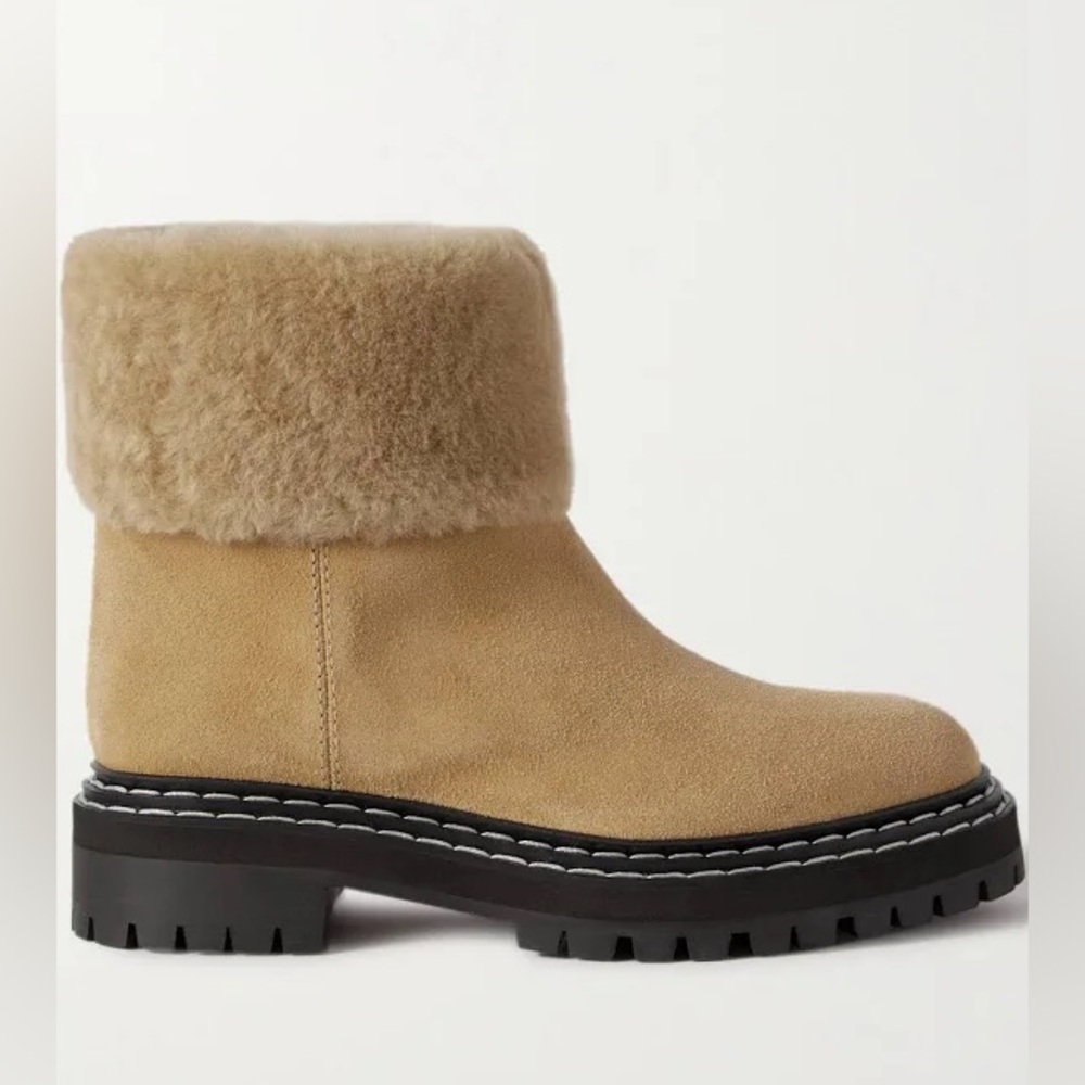 NIB 41.5 Proenza Schoeler Suede Sheerling Boots